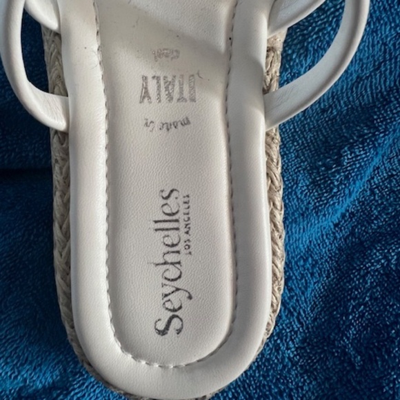 Seychelles Toe-Loop Slide Sandal in white womens 7.5 - Picture 4 of 5